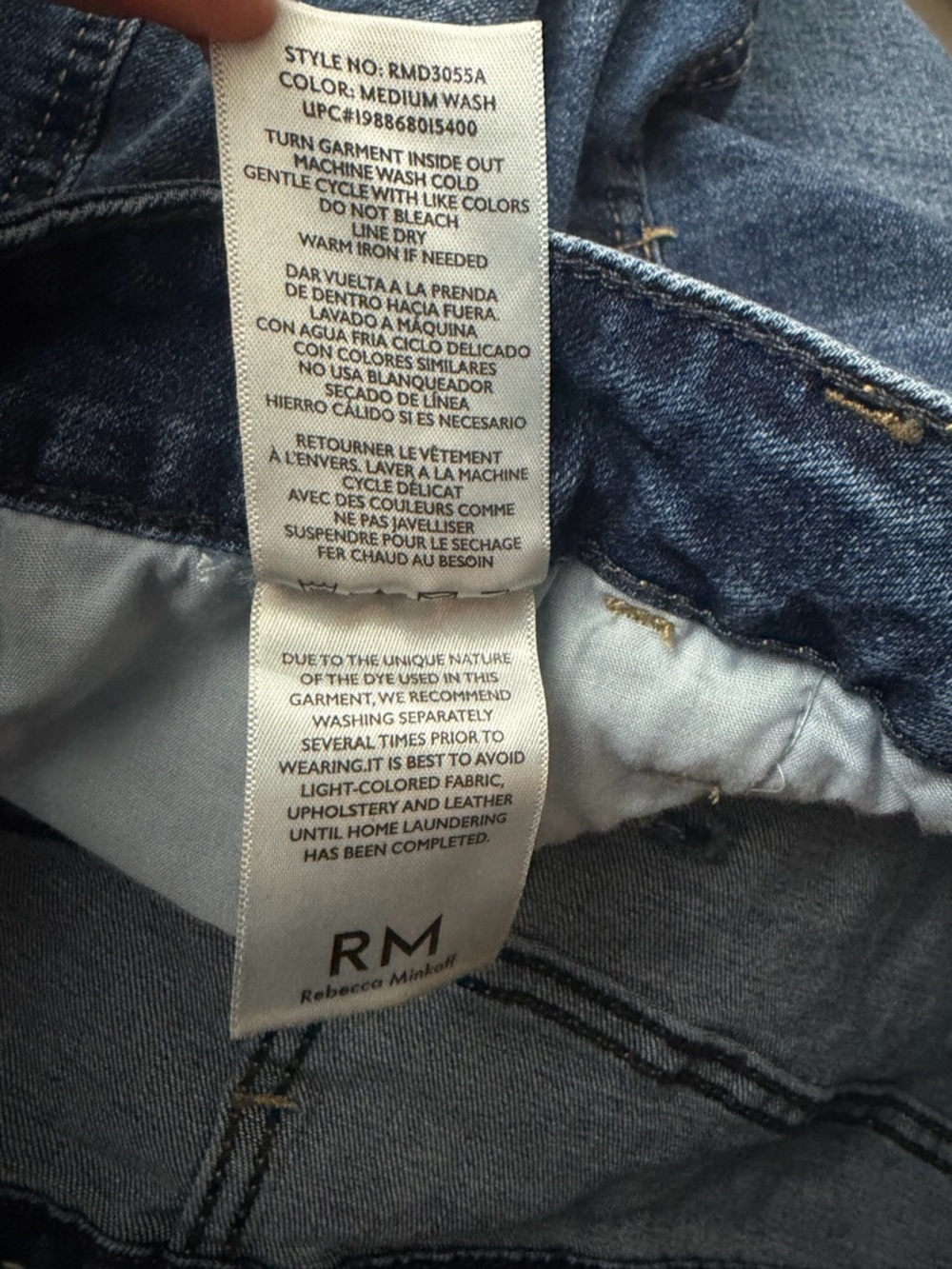 Rebecca Minkoff Mid-Rise Blue Denim Shorts - Picture 8 of 11